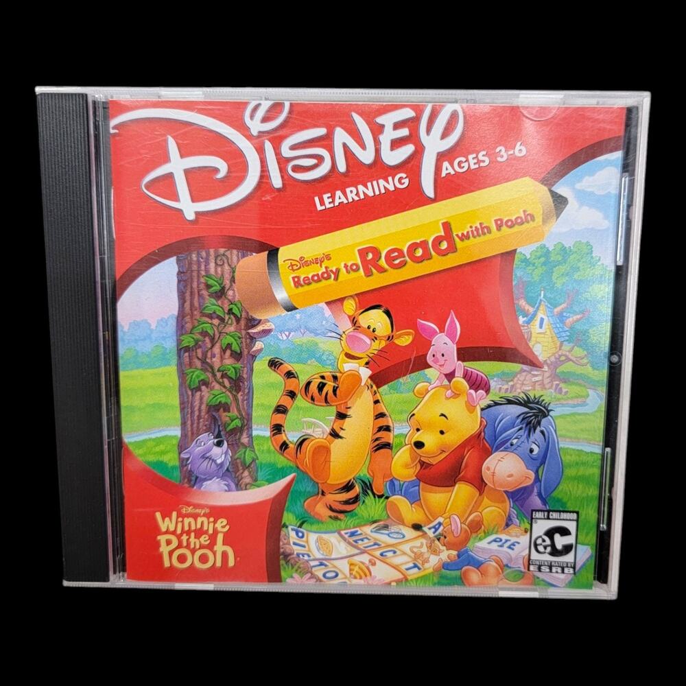 Disney Ready to Read with Pooh PC CD-ROM 1997 Winnie the Pooh Learning Game